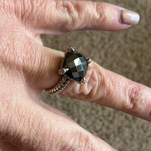 David Yurman Chatelaine ring with diamonds